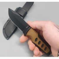 Albainox Coyote Messer mit Scheide Griff aus ABS Kunststoff