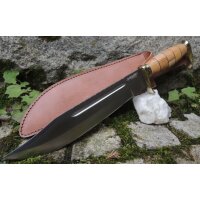 Haller NO MERCY Bowie Messer Fahrtenmesser 420 Stahl...