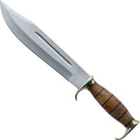 Haller NO MERCY Bowie Messer Fahrtenmesser 420 Stahl...