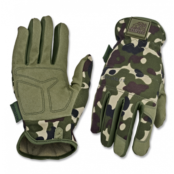Mastodon Handschuhe Tactical Gloves Utility Camo Größe M