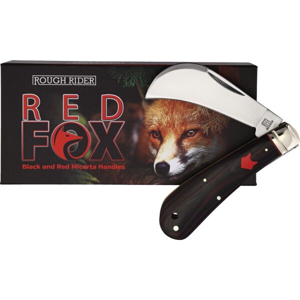 Rough Ryder Rider Red Fox Hawkbill Slipjoint