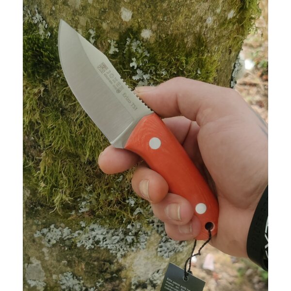 Joker Erizo TS1 N695 Stahl Canvas Micarta Orange inkl. Paracord Kydexscheide