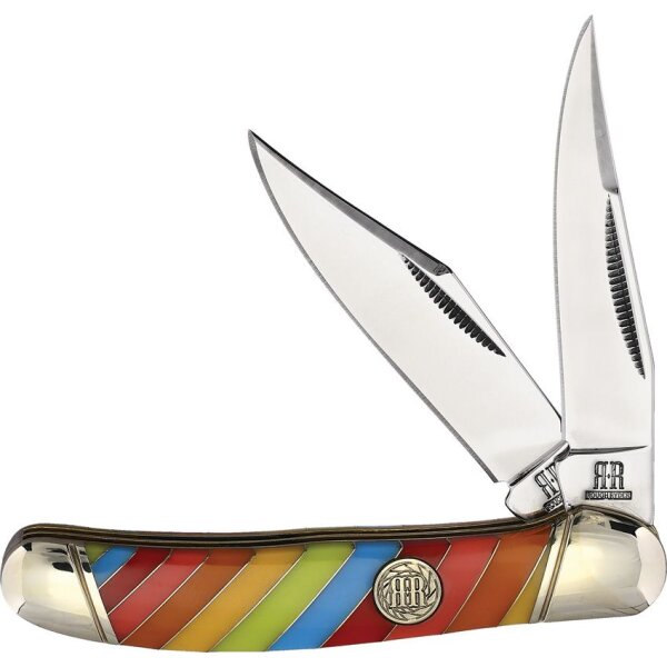 Rough Ryder Lollipop Series Copperhead Rainbow Regenbogen Taschenmesser Messer bunt