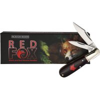 Rough Ryder Red Fox Barlow Slipjoint Micarta Schwarz Rot