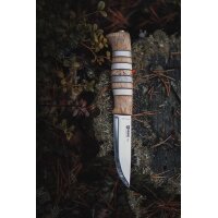 Helle Arv H3LS Stahl Jagdmesser Jagd Lederscheide