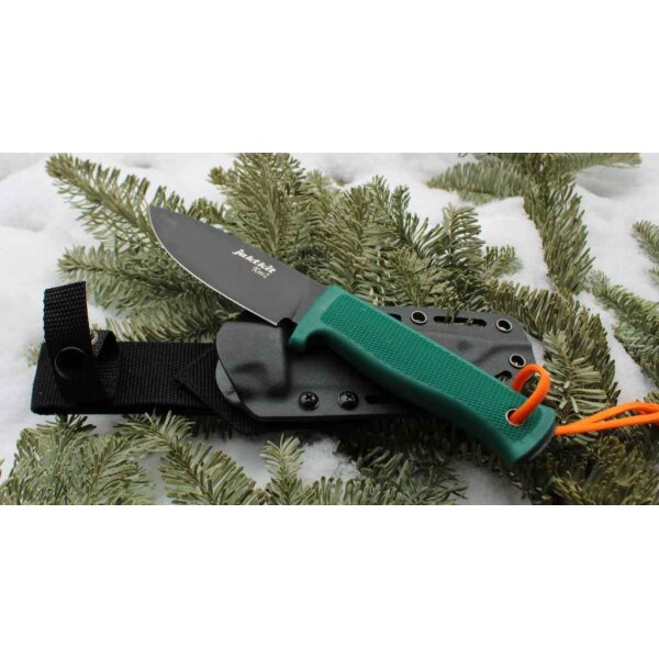 Jaktkit Knv2 Mil Messer Jagdmesser 99Cr18MoV Stahl TPE Griff Kydexscheide