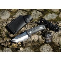Joker Erizo TS1 N695 Micarta Schwarz inkl. Lederscheide