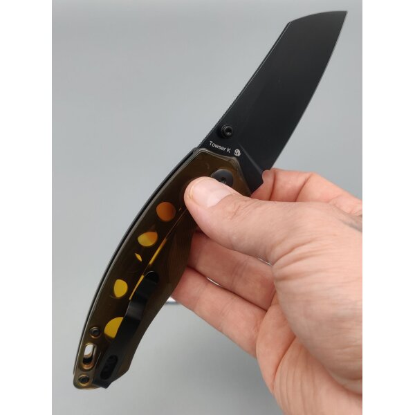 Kizer Towser K Folder Ultem PEI Black Coated