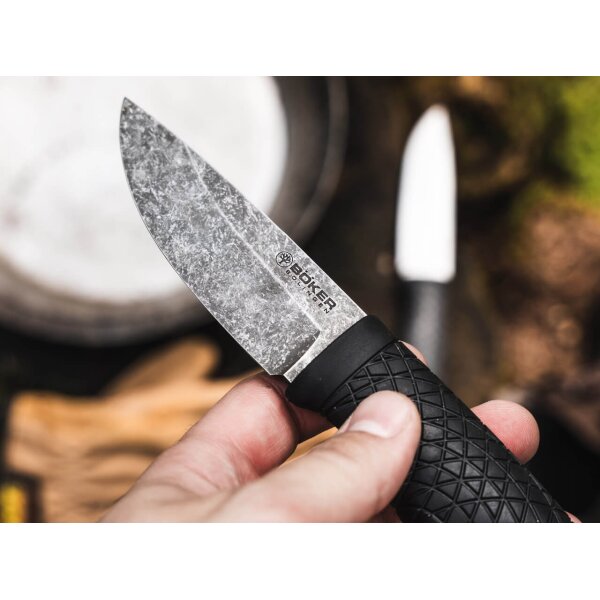 Böker Solingen Bronco Mini 80CrV2 Stahl Kydexscheide 121505