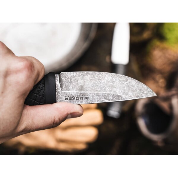 Böker Solingen Bronco Mini 80CrV2 Stahl Kydexscheide 121505