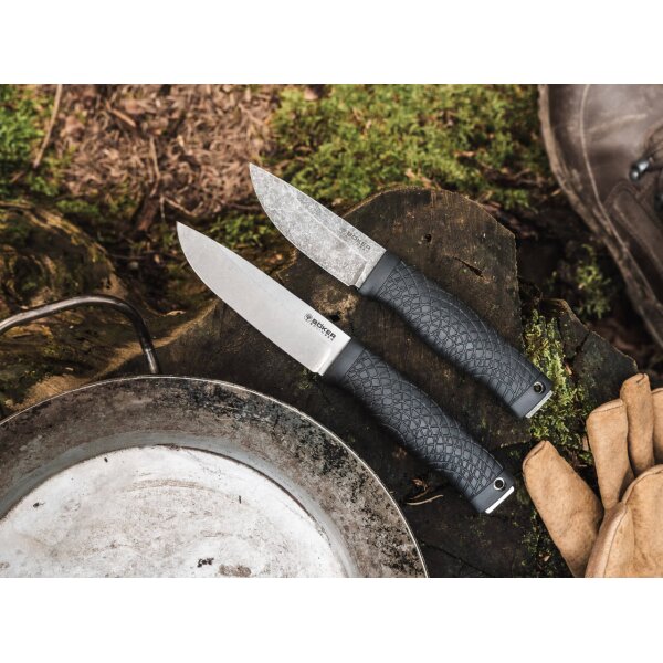 Böker Solingen Bronco Mini 80CrV2 Stahl Kydexscheide 121505