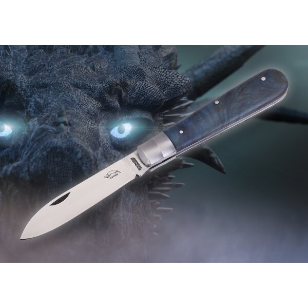 Otter Draco Messer Rostfrei Blau Pappelholz Slipjoint 161 STAB BL