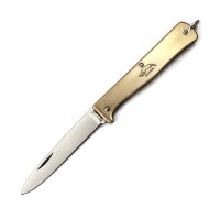 Otter Mercator klein Messing Slipjoint C75 Stahl Carbonstahl
