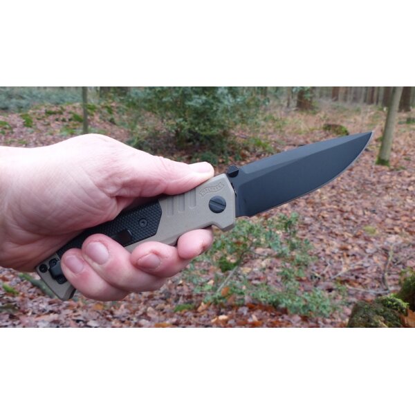 Walther PDP Spearpoint Folding Knife BLK-FDE