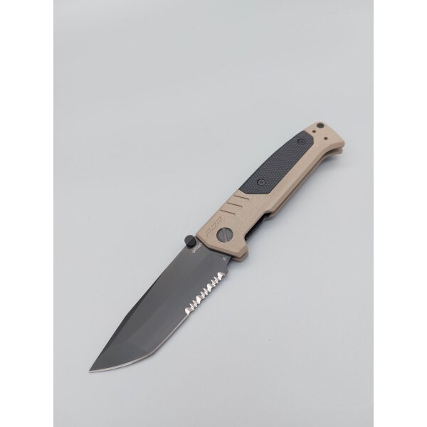 Walther PDP Tanto Folding Knife Serrated BLK-FDE SE