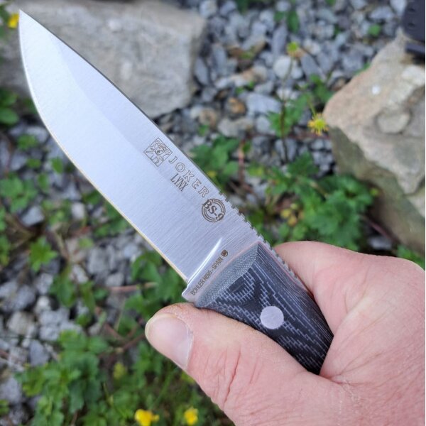 Joker Lynx N695 Micarta Schwarz inkl. Feuerstarter Paracord Kydexscheide