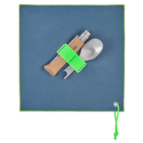 Opinel Komplettset Picnic+ Set Messer Picknick Camping Messer Gabel Löffel Tuch