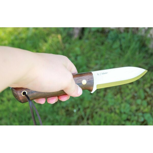 Joker Nordico 14C28N Walnussholz Braun inkl. Feuerstarter Lederscheide