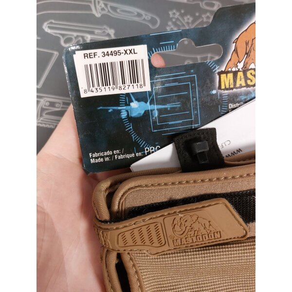 Mastodon taktische Handschuhe Urban Grip  tactical Gloves high performance braun coyote XXL