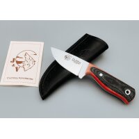 J&V Hobbit Black / Red MoVa-58 Micarta Mehrfarbig...