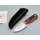J&V Hobbit Black / Red MoVa-58 Micarta Mehrfarbig schwarz rot inkl. Lederscheide
