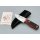 J&V Hobbit Black / Red MoVa-58 Micarta Mehrfarbig schwarz rot inkl. Lederscheide