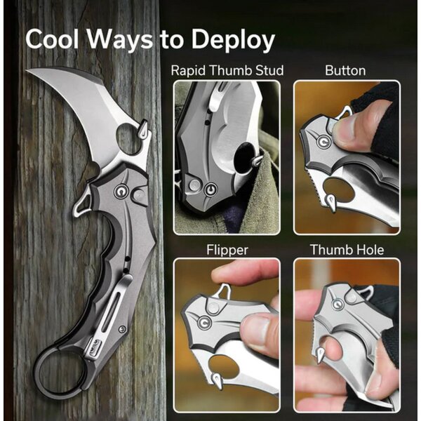 CIVIVI Incisor II Karambit Nitro-V Gray Aluminium