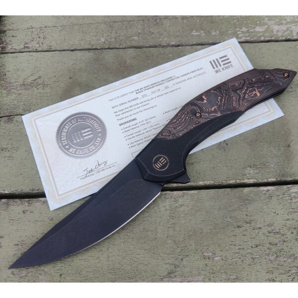 WE Knife Merata CPM 20CV Titan / Carbon Copper Foil