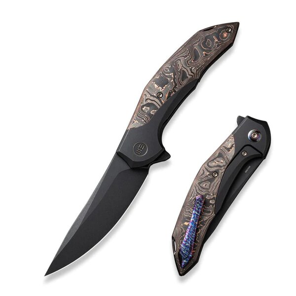 WE Knife Merata CPM 20CV Titan / Carbon Copper Foil