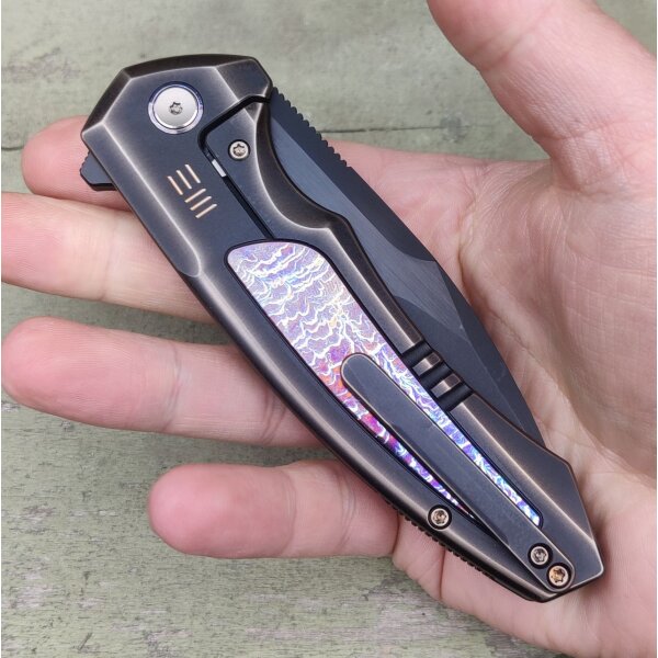 WE Knife Hyperactive Flipper Vanax Stahl Titangriff