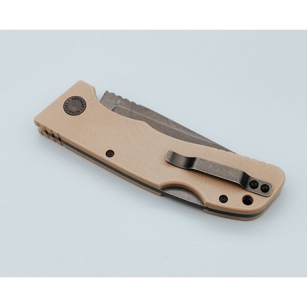 Schnitzel Kvar Messer Outdoormesser sand schwarz Backlock ZH
