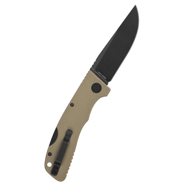 Schnitzel Kvar Messer Outdoormesser sand schwarz Backlock ZH