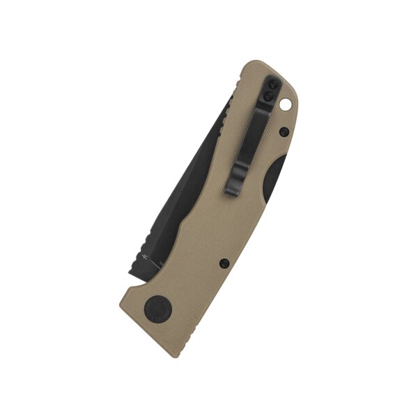 Schnitzel Kvar Messer Outdoormesser sand schwarz Backlock ZH