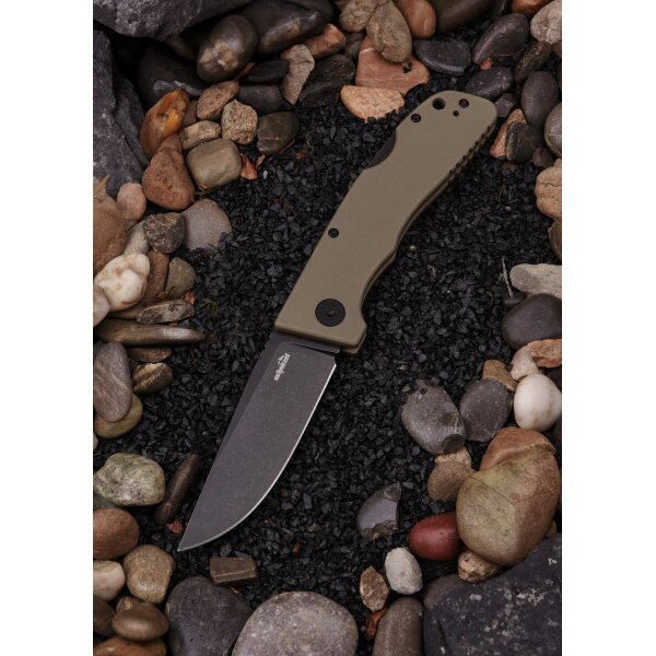 Schnitzel Kvar Messer Outdoormesser sand schwarz Backlock ZH