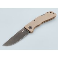 Schnitzel Kvar Messer Outdoormesser sand schwarz Backlock ZH