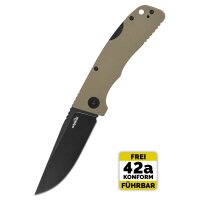 Schnitzel Kvar Messer Outdoormesser sand schwarz Backlock ZH