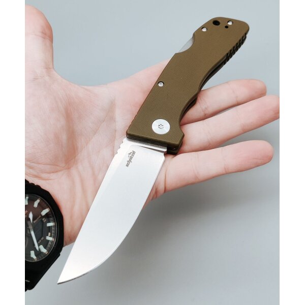 Schnitzel Kvar Messer Outdoormesser grün stonewashed Backlock ZH