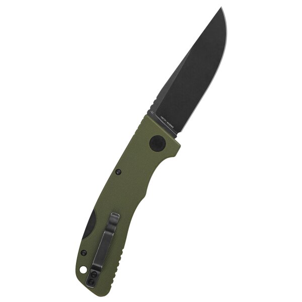 Schnitzel Kvar Messer Outdoormesser grün schwarz Backlock ZH