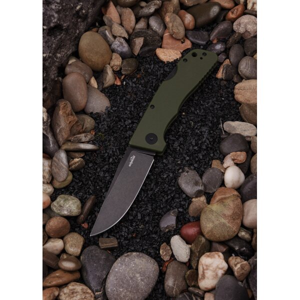 Schnitzel Kvar Messer Outdoormesser grün schwarz Backlock ZH