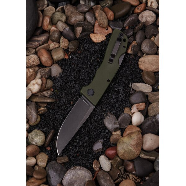 Schnitzel Kvar Messer Outdoormesser grün schwarz Backlock ZH