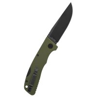 Schnitzel Kvar Messer Outdoormesser grün schwarz...