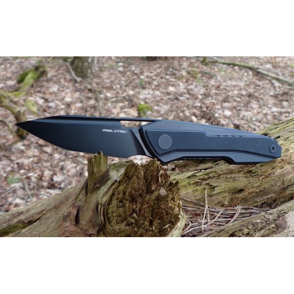 Real Steel Bullet BlackTitan Framelock S35VN Stahl