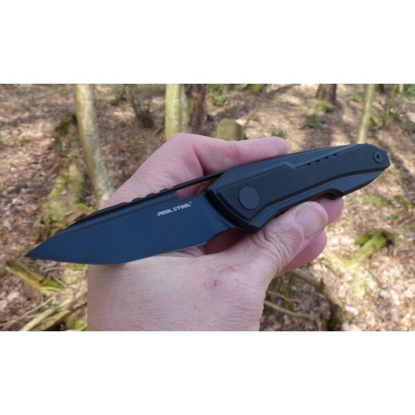 Real Steel Bullet BlackTitan Framelock S35VN Stahl
