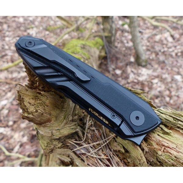 Real Steel Bullet BlackTitan Framelock S35VN Stahl