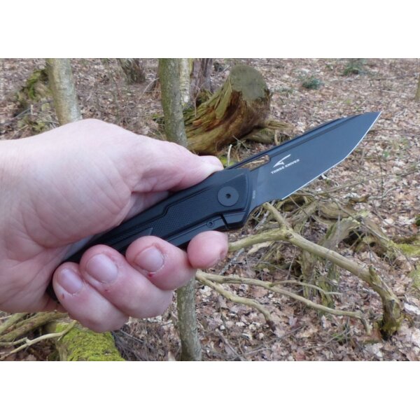 Real Steel Bullet BlackTitan Framelock S35VN Stahl