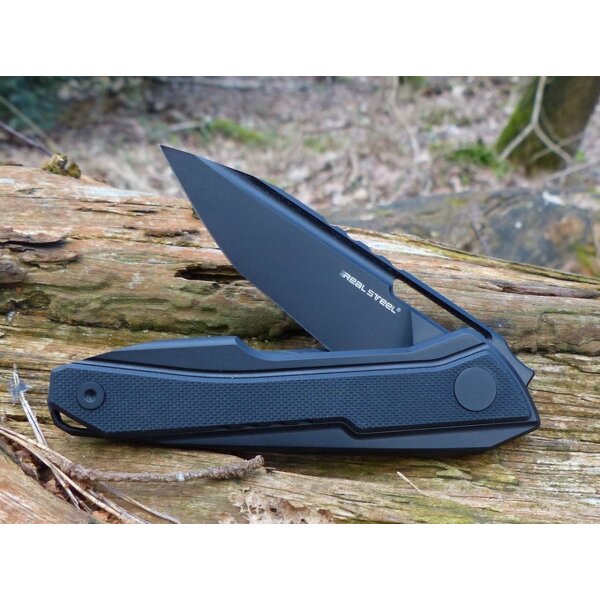 Real Steel Bullet BlackTitan Framelock S35VN Stahl