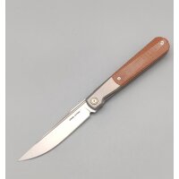 Real Steel RB-7 Titanium Natural Micarta