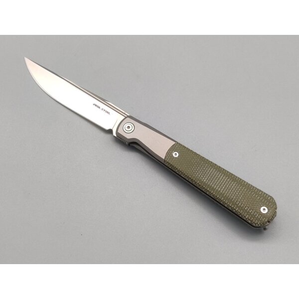 Real Steel RB-7 Titanium Green Micarta