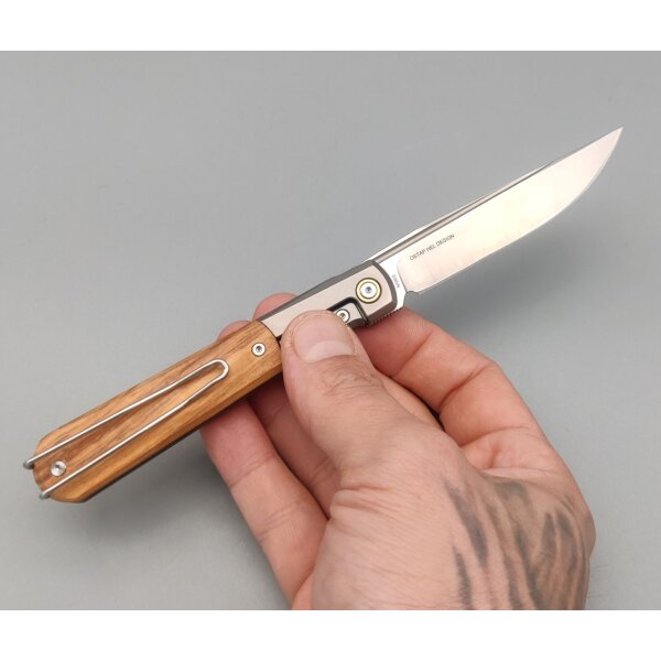 Real Steel RB-7 Titanium Olivenholz