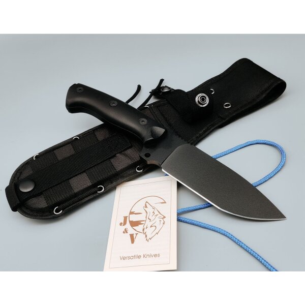 J&V K-9 NX-62 All Black mit Cordurascheide
